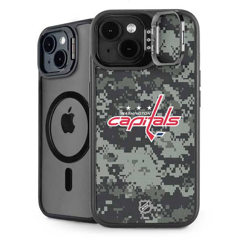 NHL Washington Capitals Camo iPhone 15 Kickstand Case