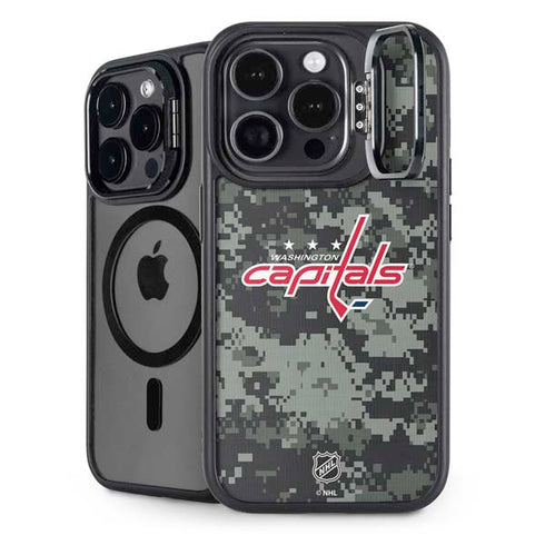 NHL Washington Capitals Camo iPhone 15 Pro Max Kickstand Case