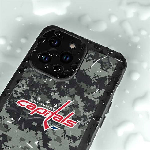 NHL Washington Capitals Camo iPhone 15 Pro Waterproof Case