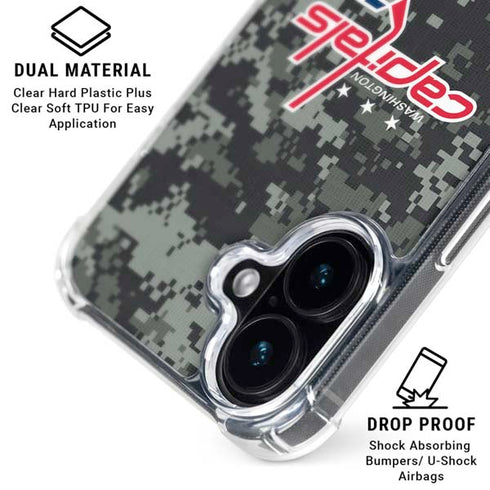 NHL Washington Capitals Camo iPhone 16 MagSafe Case