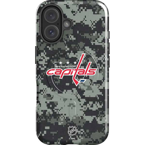 NHL Washington Capitals Camo iPhone 16 Magsafe Impact Case