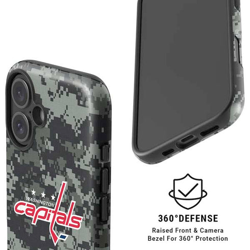 NHL Washington Capitals Camo iPhone 16 Magsafe Impact Case
