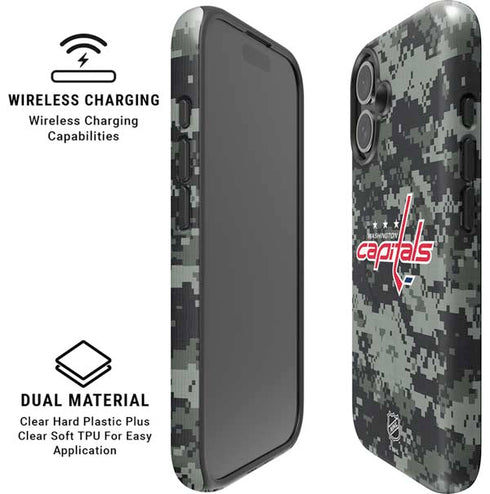 NHL Washington Capitals Camo iPhone 16 Magsafe Impact Case