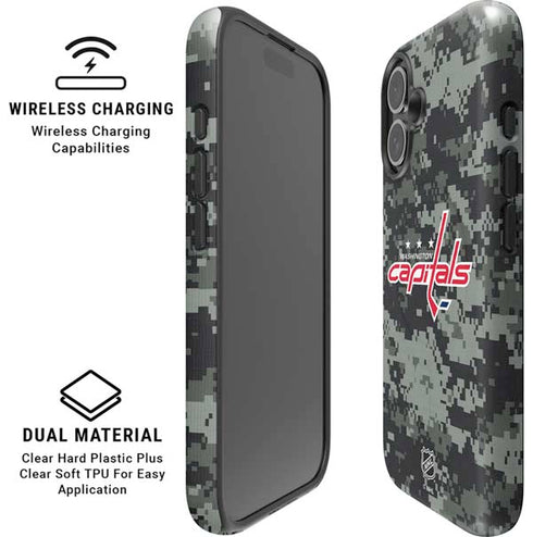 NHL Washington Capitals Camo iPhone 16 Plus Magsafe Impact Case