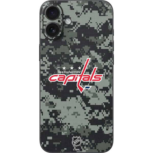NHL Washington Capitals Camo iPhone 16 Plus Skin