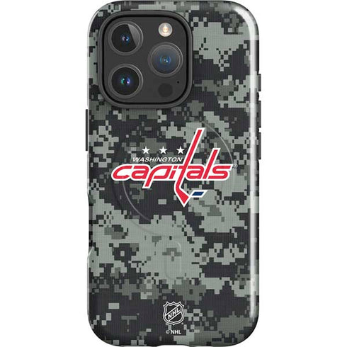 NHL Washington Capitals Camo iPhone 16 Pro Magsafe Impact Case