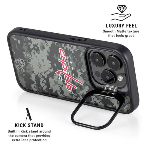 NHL Washington Capitals Camo iPhone 16 Pro Max Kickstand Case