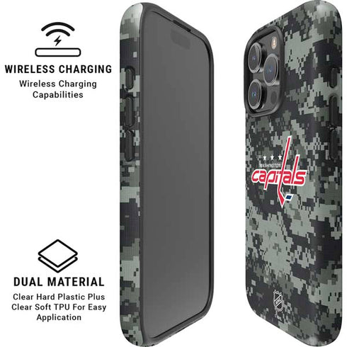 NHL Washington Capitals Camo iPhone 16 Pro Max Magsafe Impact Case