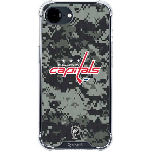 NHL Washington Capitals Camo iPhone 16e Clear Case