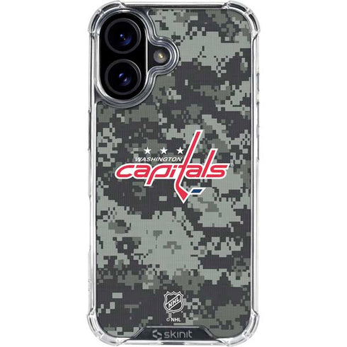NHL Washington Capitals Camo iPhone 17 Clear Case