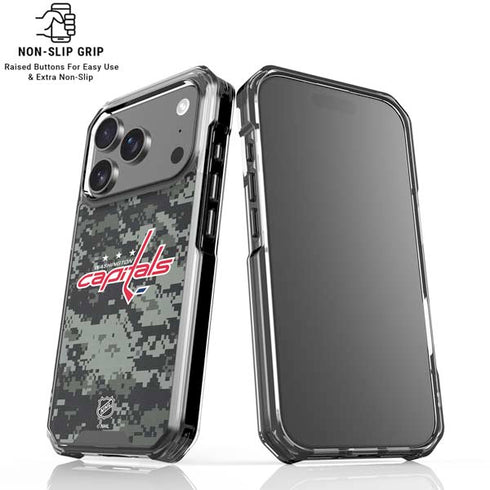 NHL Washington Capitals Camo iPhone 18 Pro Clear Case