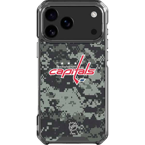 NHL Washington Capitals Camo iPhone 18 Pro Max Clear Case