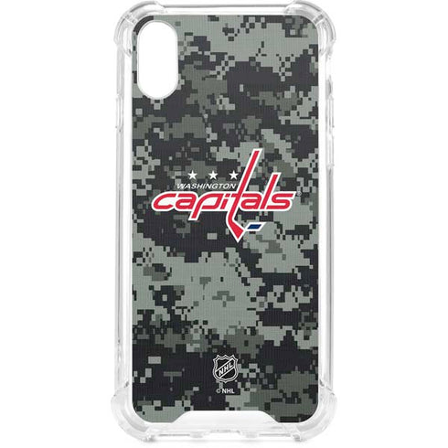 NHL Washington Capitals Camo iPhone XS Clear Case