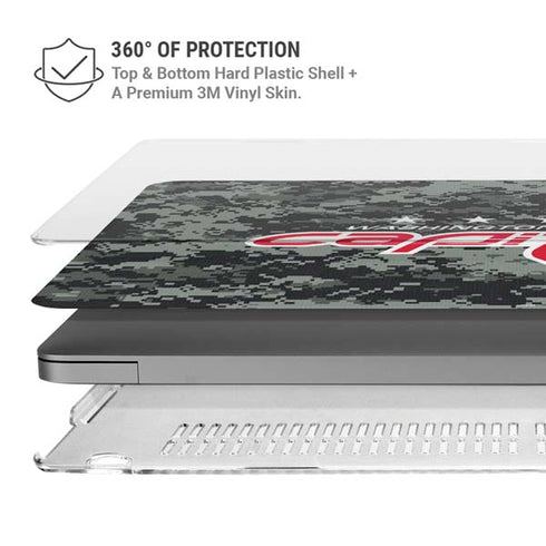 NHL Washington Capitals Camo MacBook Pro 14in (2021-24) Case plus Skin