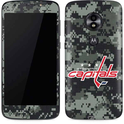 NHL Washington Capitals Camo Moto E5 Play Skin