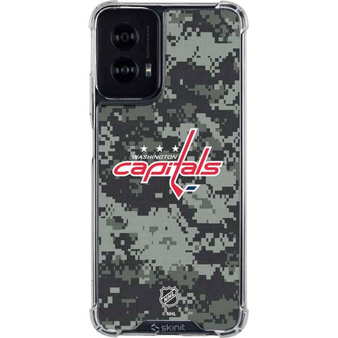 NHL Washington Capitals Camo Moto G Power 5G (2024) Clear Case