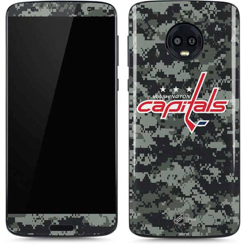 NHL Washington Capitals Camo Moto G6 Skin
