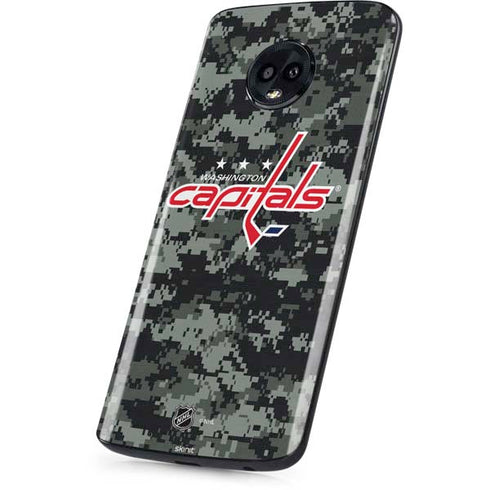 NHL Washington Capitals Camo Moto G6 Skin