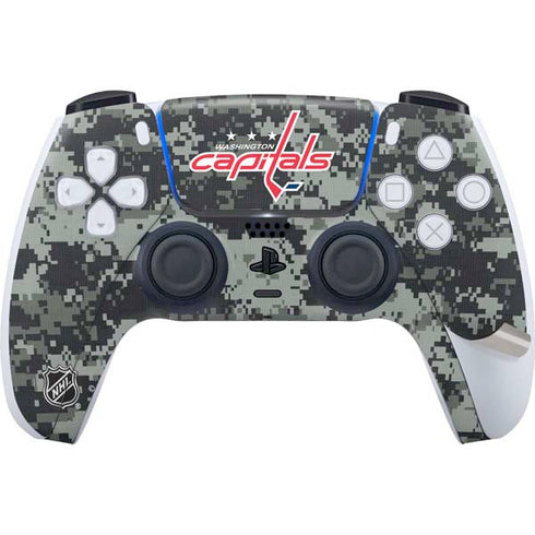 NHL Washington Capitals Camo PS5 Pro Disk Bundle Skin