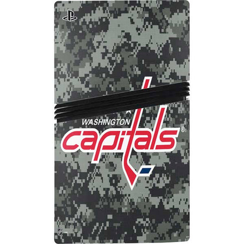 NHL Washington Capitals Camo PS5 Pro Disk Console Skin