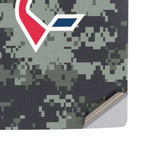 NHL Washington Capitals Camo PS5 Pro Disk Console Skin