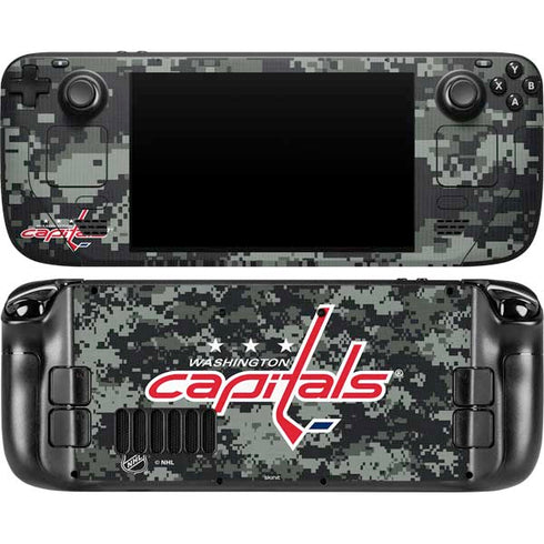 NHL Washington Capitals Camo Steam Deck Handheld Gaming Computer OLED Skin