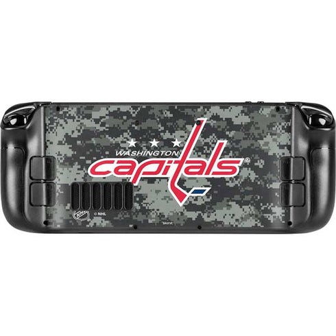NHL Washington Capitals Camo Steam Deck Handheld Gaming Computer Skin