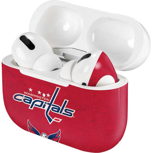 NHL Washington Capitals Distressed AirPods Skins