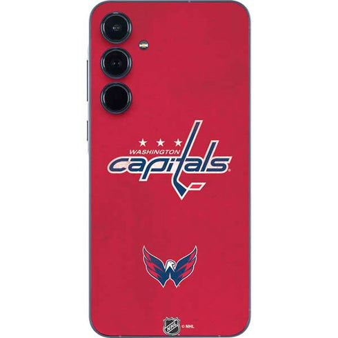NHL Washington Capitals Distressed Galaxy A55 5G Skin