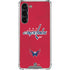 NHL Washington Capitals Distressed Galaxy S24 FE Clear Case