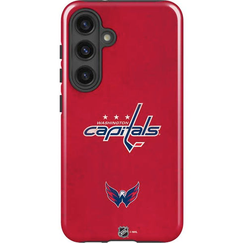 NHL Washington Capitals Distressed Galaxy S25 Impact Case