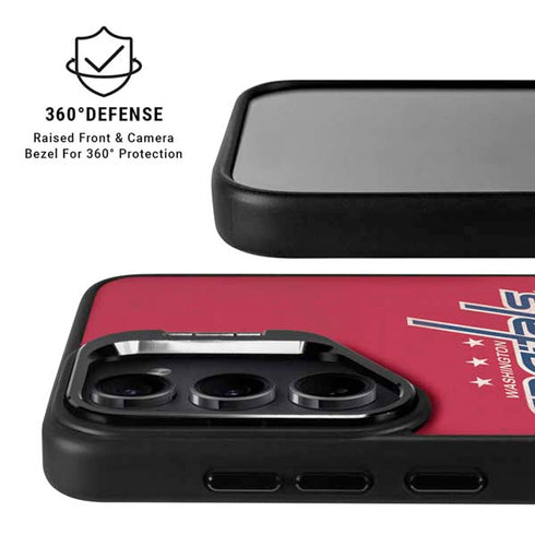 NHL Washington Capitals Distressed Galaxy S24 Kickstand Case