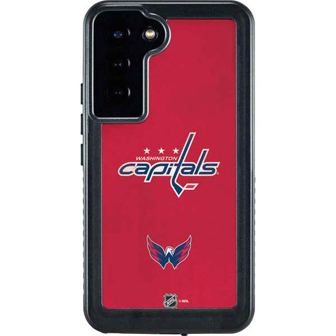 NHL Washington Capitals Distressed Galaxy S24 Plus Waterproof Case