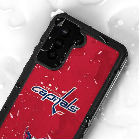 NHL Washington Capitals Distressed Galaxy S24 Plus Waterproof Case