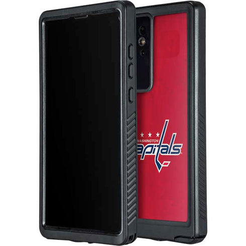 NHL Washington Capitals Distressed Galaxy S24 Ultra Waterproof Case