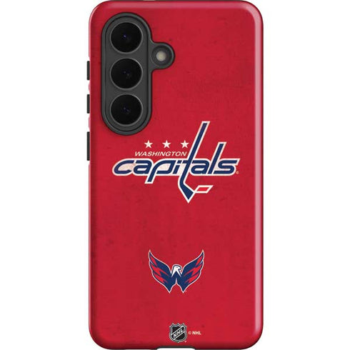 NHL Washington Capitals Distressed Galaxy S26 Impact Case