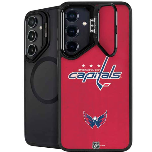 NHL Washington Capitals Distressed Galaxy S26 Plus Kickstand Case
