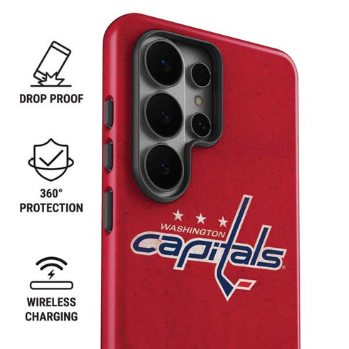NHL Washington Capitals Distressed Galaxy S26 Ultra Impact Case