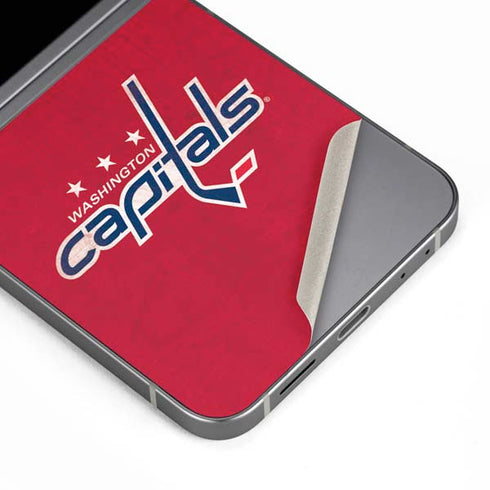 NHL Washington Capitals Distressed Galaxy Z Flip6 Skin