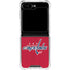 NHL Washington Capitals Distressed Galaxy Z Flip6 Clear Case