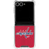 NHL Washington Capitals Distressed Galaxy Z Flip7 Clear Case