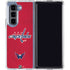 NHL Washington Capitals Distressed Galaxy Z Fold5 5G Clear Case