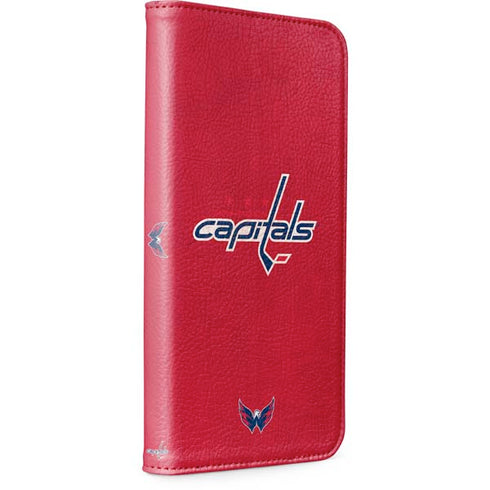 NHL Washington Capitals Distressed iPhone 15 Plus Folio Case
