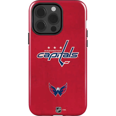 NHL Washington Capitals Distressed iPhone 15 Pro Impact Case