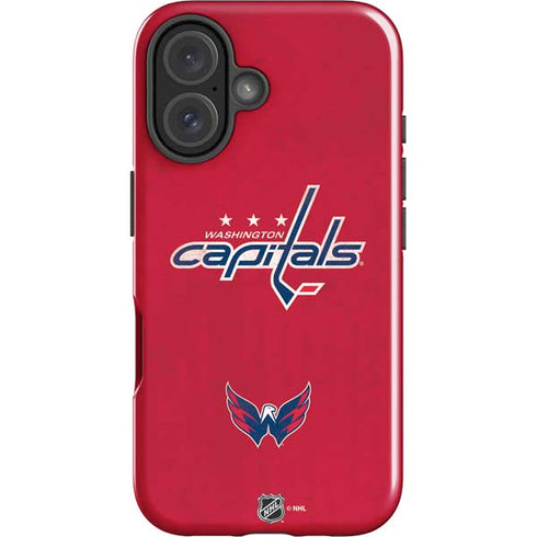 NHL Washington Capitals Distressed iPhone 16 Impact Case