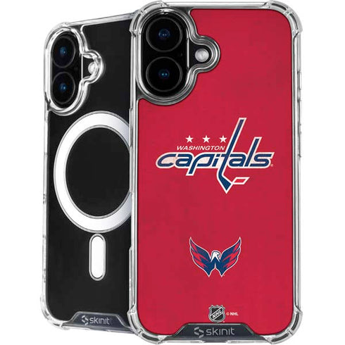 NHL Washington Capitals Distressed iPhone 16 MagSafe Case