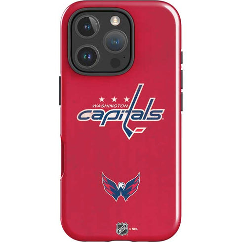 NHL Washington Capitals Distressed iPhone 16 Pro Max Impact Case