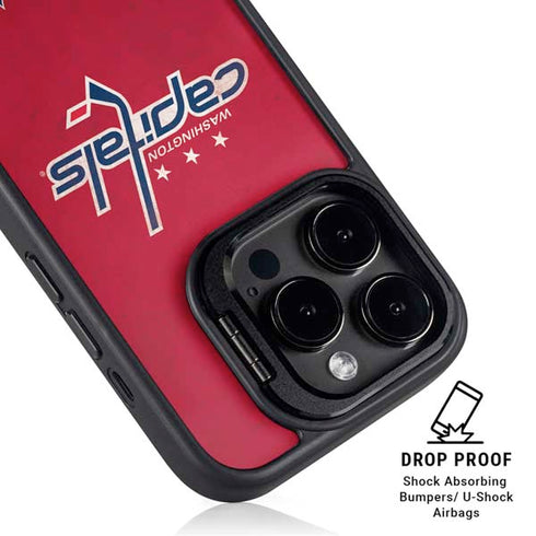NHL Washington Capitals Distressed iPhone 16 Pro Max Kickstand Case