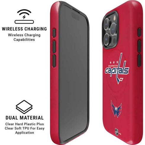 NHL Washington Capitals Distressed iPhone 16 Pro Max Magsafe Impact Case