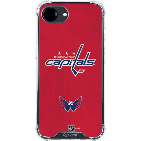 NHL Washington Capitals Distressed iPhone 16e Clear Case